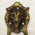 Pair French Brass Lion Head Design Double Hooks