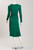 Jean Muir Emerald Green Viscose Jersey Cocktail Dress