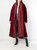 1990s Dolce & Gabbana Faux Fur Bordeaux Coat
