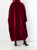 1990s Dolce & Gabbana Faux Fur Bordeaux Coat
