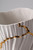 Contemporary Porcelain Vase Gold Kintsugi White Ceramic Hand-Painted Italy Fos