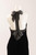 Nipon Boutique Black Velvet Halter Dress with Satin Ribbon