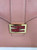 Vintage Fendi Pink Leather Top Handle Bag with Marble