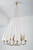 Huge Midcentury Brass Chandelier Model Globus 1069 by Rupert Nikoll