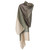 Kashmir Hand Woven Variegated Aqua Lavender  100 % Natural Cashmere Shawl