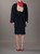 1980s Gianfranco FerrÃ© Blue And Red Skirt Suit