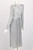 Vintage Mary Mcfadden Silver Gray Pleated Dress