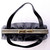 Vaca Lisa Argentina Black Leather Handbag with Silver Tone Fittings