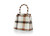 Salvatore Ferragamo Gancini Leather Intrecciato Top Handle Bag