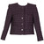 Chanel Purple and Silver Jacket CC Rhinestone Buttons, 2002