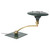 Mid-Century Modern Wheeler Sight Light Green Swing Arm Desk Lamp Flying Saucer