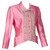 Vintage ChloÃ© Pink Silk Shantung Embroidered Beaded Skirt Suit