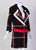 Prada Black Window Pane Wool Coat w/ Red Belt Runway, 2011