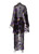 Yves Saint Laurent YSL Black Chiffon Metallic Falling Leaves Ensemble, 1978