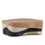 Sistelo Coffee Table Oak Root Brushed Brass Black and Champagne Lacquered