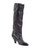 Vintage Maud Frizon Black Leather Snakeskin Heel Boots Size 5
