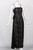 Vintage Sam Carlin Saks Fifth Avenue Black Lace Gown
