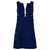 Courreges Numbered Couture Navy White Wool Zipper Mod Space-Age Dress, 1970s