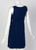 Courreges Numbered Couture Navy White Wool Zipper Mod Space-Age Dress, 1970s