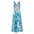 Missoni Blue Printed Plunge Neck Sleeveless Silk Crystal Gown, 2006