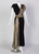 Saint Laurent Black and Gold Crepe Sash Dress Runway YSL , 1986