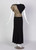 Saint Laurent Black and Gold Crepe Sash Dress Runway YSL , 1986