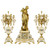 Large 19th Century French Louis XVI Style Mantel Clock Set