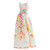 Leonard Paris Multicolor Florals Silk Sleeveless Maxi Dress Gown, 1990s