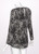 Yves Saint Laurent YSL Black White Silk Print Blouse Top, 1970s
