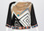 Vintage Leonard Paris Multicolored Geometric Printed Silk Jersey Blouse