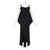 Issey Miyake Black Pleated Sculptural Sleeveless Maxi Dress, 1990s