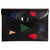 Hermes Black Leather Multicolored Lizard Rio Nuage Clutch Rare, 1980s