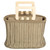 Yves Saint Laurent Champagne Ivory Top Handle Passementerie Bag YSL, 1990s