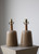 Jane & Gordon Martz, Table Lamps, Grey Ceramic, Walnut, Marshal Studios, 1960s