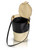 Ferragamo Black Creme Leather Bucket Bag, 1990s
