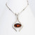Scandinavian Modern Sterling Silver & Amber Necklace by Niels Erik From, Denmark