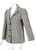 1960s Tiziani Couture by Karl Lagerfeld Black and Ivory Needlepoint Mod Jacket