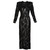 Bob Mackie Attributed Black Beaded Sequins Dress, 1980s
