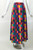1970s Valentino Silk Multicolored ColorBlock Maxi Skirt