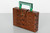 Gucci Broadway Snakeskin Green Lucite Crystal Top Handel Bag, 2018