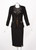 1990s Rare Chanel Black Linen Silk Print Gold Chain Jacket Skirt Suit Top Set