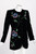 Vintage Emanuel Ungaro Black Silk Velvet Beaded Jacket, 1990s