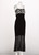 Chanel  Black Silk White Mohair Embellished Slip Dress Runway, 1997