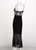 Chanel  Black Silk White Mohair Embellished Slip Dress Runway, 1997