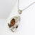 Erik Dennung silver plated Pendant with agate, Denmark.