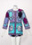 1960s Emilio Pucci Purple Turquoise Velvet Terry Romper Cover-Up