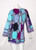 1960s Emilio Pucci Purple Turquoise Velvet Terry Romper Cover-Up