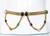 Judith Leiber Gold Semi-Precious Stones Chain Belt, 1990s