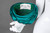 Christian Dior Emerald Green Silk Satin Turban Hat, 1960s