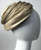 1950s Christian Dior Draped  and Pleated Silk  Ombre Beige Turban Hat